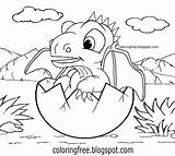 Hatching Dragons sketch template