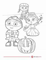 Halloween Pages Super Why Colouring Coloring Printable Cbc Print Superwhy Ca Parents Color Daniel Play Tiger Book Busytown Kids Getcolorings sketch template