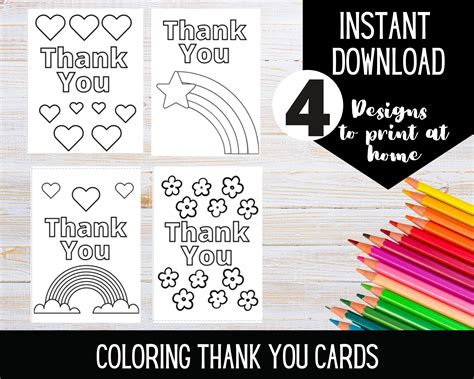 printable   coloring cards color     etsy uk