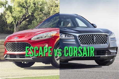 ford escape  lincoln corsair differences compared side  side