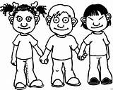 Kinder Halten Haendchen Ausmalbilder Malvorlage Child Ics Malvorlagen Wecoloringpage sketch template
