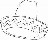 Coloring Hat Sombrero Mexican Fiesta Printable Sheets Leehansen Mayo Cinco Color Crafts Worksheets sketch template