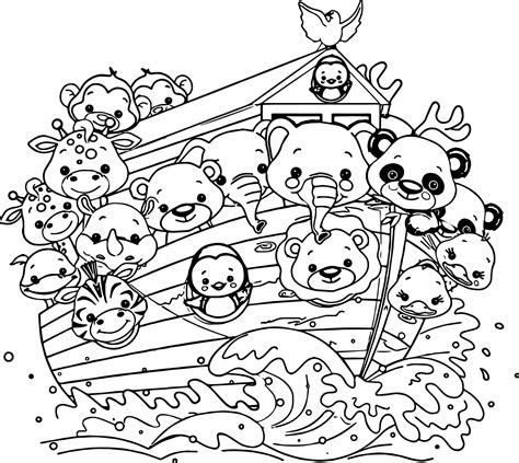 noahs ark coloring page  tale lovers educative printable
