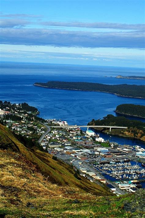 kodiak island city  view   pillar mountain photo  carrie