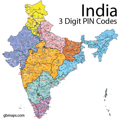 india pin code editable vector boundary maps