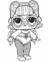 Lol Coloring Pages Dolls Doll Angel Unicorn Rocks sketch template