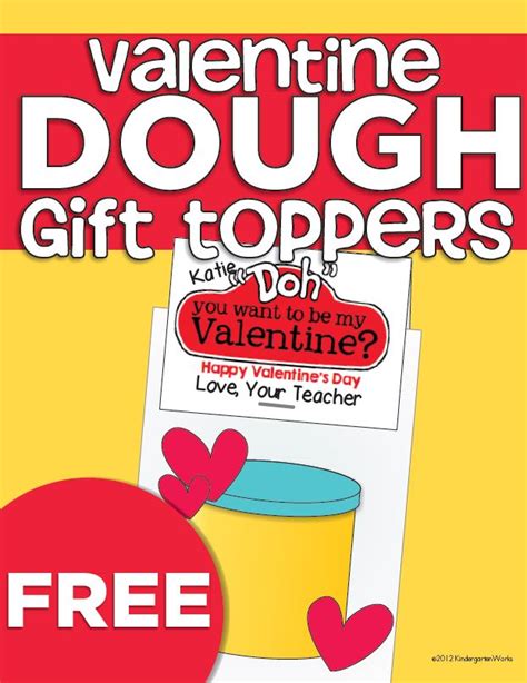 teacher valentines day playdough gift toppers kindergartenworks