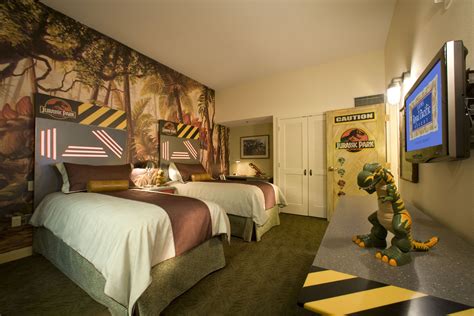 Jurassic Park Room Themed Hotel Rooms Bedroom Themes Jurassic Room