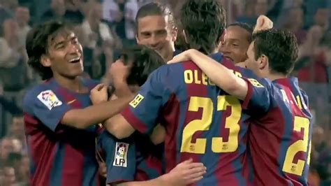 Lionel Messi S First Goal For Barcelona English