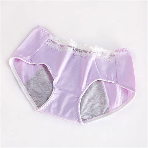 ladies cotton menstrual leakproof panties lace waterproof sanitary