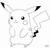 Coloring Pikachu Pages Go Pokemon Printable Drawing Paper Pokémon sketch template
