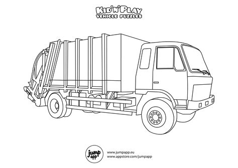 garbage truck printable coloring pages pinterest trucks