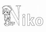 Jungennamen Niko Beliebte Vorname Malvorlagen sketch template