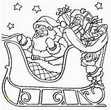 Coloring Christmas Pages Santa Sleigh Colouring Claus Print Drawing Father Ride Printable Kids Coming Town Clipart Sheets His Outline Disney sketch template