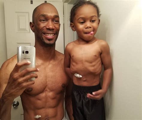 father makes feeding tube to be like his sick son and breaks hearts around the world