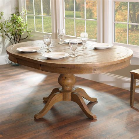 reclaimed pine oval dining table kirklands rustic kitchen tables