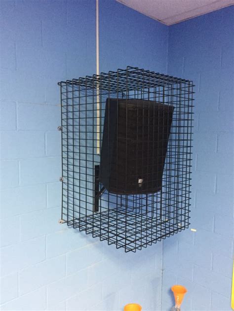 js wireguard speaker protection cage  installed speakers pair