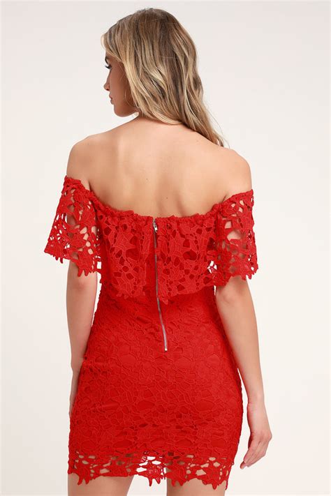 sexy red lace dress crocheted lace dress lace bodycon dress lulus