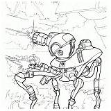 Cyborg Guerras Futuristas sketch template
