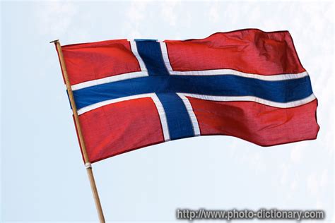 norwegian flag photopicture definition  photo dictionary