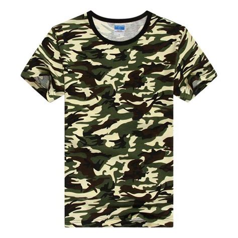 design  custom  mens cotton crewneck short sleeve camouflage  shirts   china