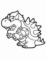 Bowser Coloring Mario Pages Jr Printable Print Koopalings Kids Super Color Clipart Dry Koopa Iggy Template Library Collection Popular Coloringhome sketch template