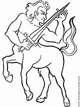 Coloring Centaur Pages Medieval Fantasy Centaurs Sword Colouring Kids Color Cartoon Printable sketch template