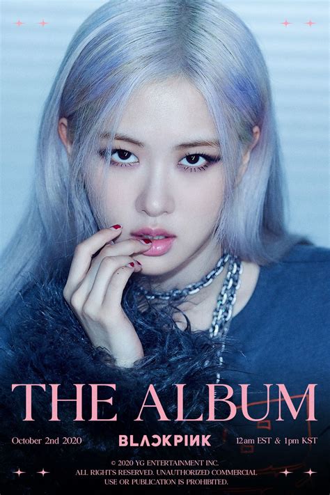 foto poster rose blackpink the album k pop army