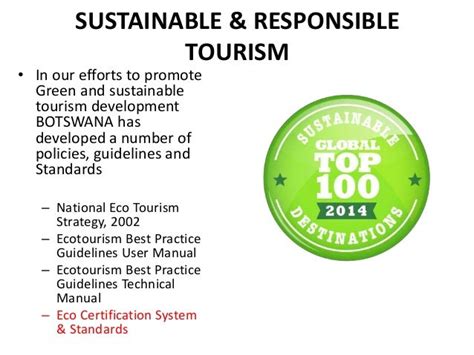 Botswana And Sustainable Tourism