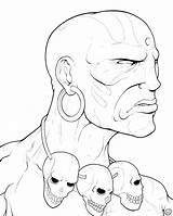 Dhalsim Inks sketch template