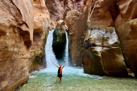 wadi mujib canyon hike    adventure  jordan