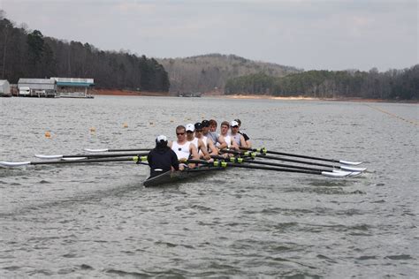 eights in georgia colby crew at lake lainier rowing all