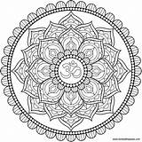 Mandala Coloring Pages Lotus Printable Hippie Adult Om Color Mandalas Buddha Flower Drawing Para Large Book Colorir Transparent Adults Difficult sketch template