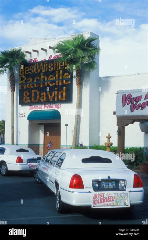 Viva Las Vegas Wedding Chapel Marriage Marry Stretch Limousines The