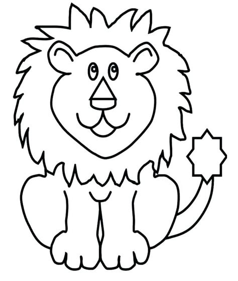 lamb  lion coloring pages