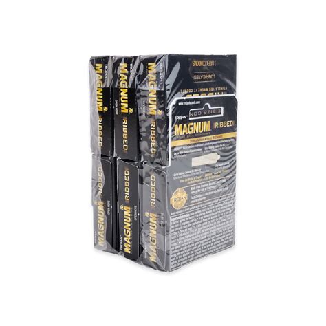 Trojan Magnum Ribbed Condom 3 Packs Box Of 6 Cd0017
