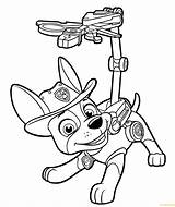 Pages Coloring Paw Patrol Tracker Coloringpagesonly Movie sketch template