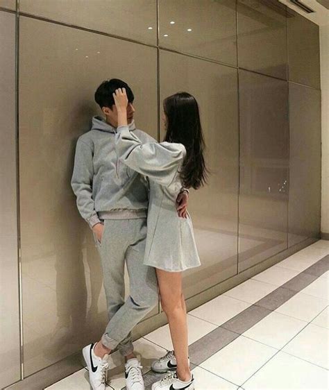 Mirror Selfie Ulzzang Couple Korean Language His And Her Matching