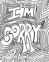 Sorry Coloring Im Pages Sympathy Adult Color Colouring Printable Print Apology Etsy 5x11 Pdf Digital Getcolorings Blank Cool sketch template