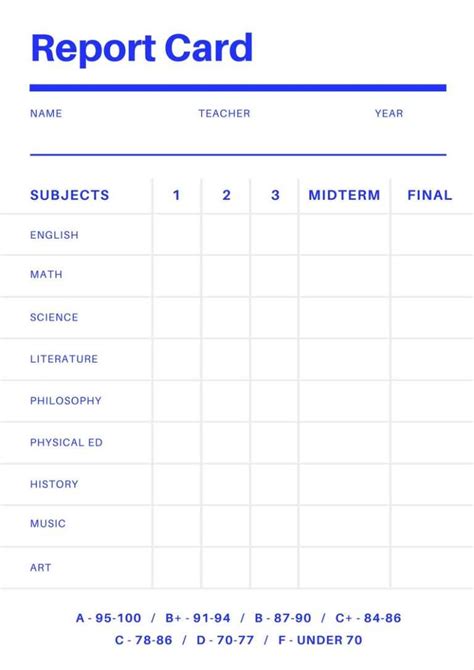 report card maker design  custom report card  fake