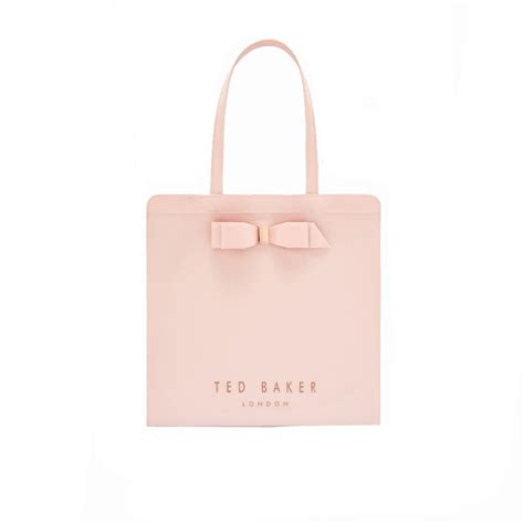 ted baker ted baker almacon core bow large icon bag pink ladies  sandersons department