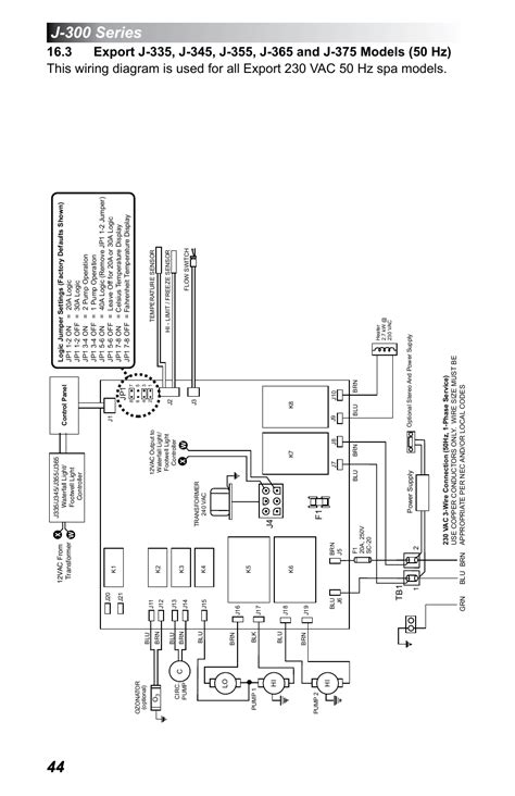 jacuzzi model  pump wiring diagram
