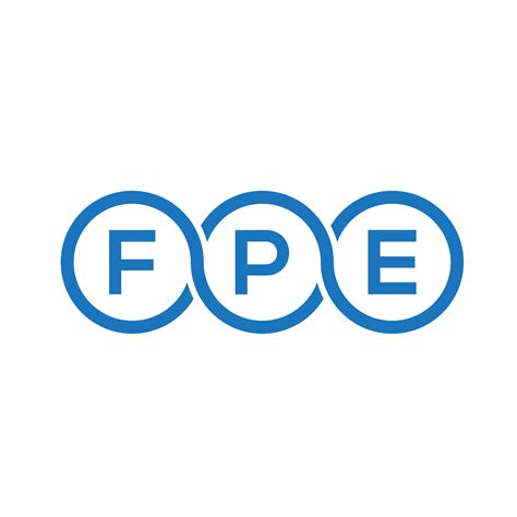 fpe letter logo design  black background fpe creative initials letter logo concept fpe