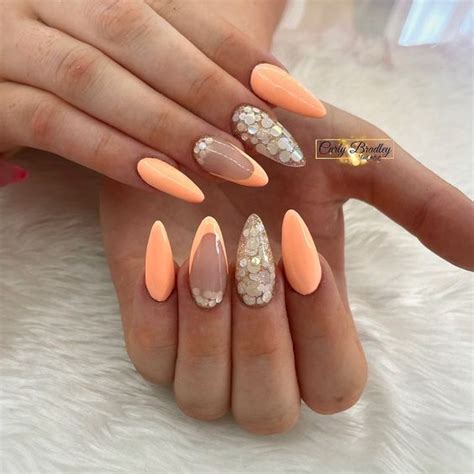 eye catching orange nail designs  top spanet
