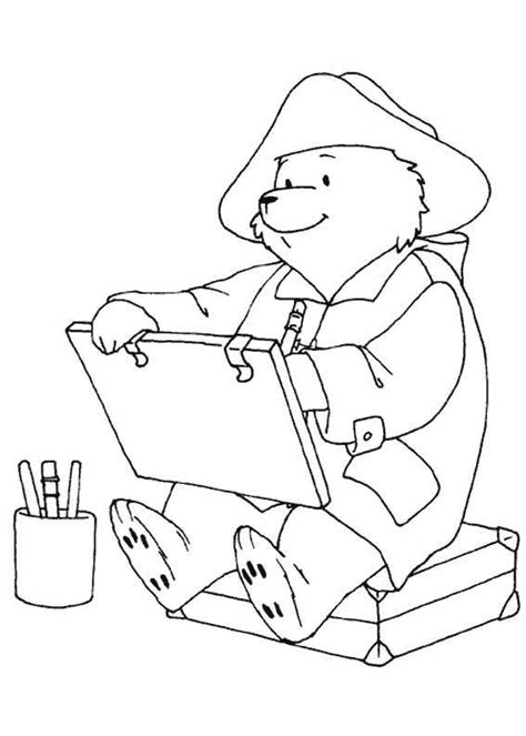 paddington  bear bear coloring pages paddington bear coloring