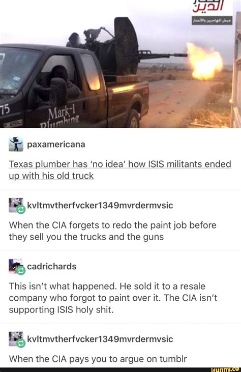 Isis Plumber Truck Isis News 2020