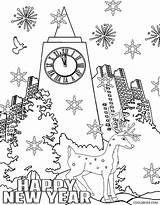 Coloring Pages Years Year Eve Printable Happy Kids Color Cool2bkids sketch template