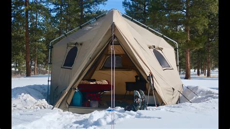 living  grid   tent  wood stove  campsite   wind    finally sleep youtube