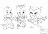 Coloring Catboy Owlette Gecko Pj Pages Masks Color Drawing Online Template Printable Supercoloring Sketch sketch template