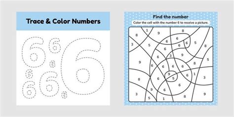 coloring book numbers vector art icons  graphics